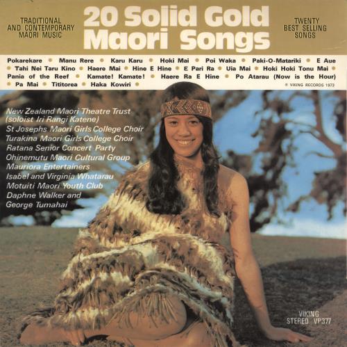 Various-World Music 20 Solid Gold Maori Songs vinyl LP album (LP record) New Zealand VRWLPSO711592