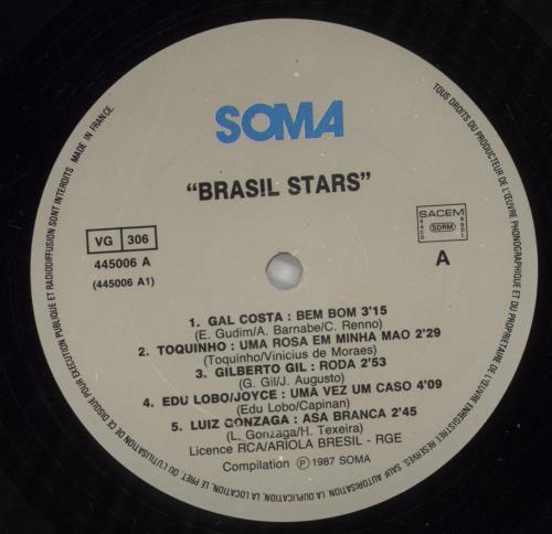Various-World Music Brasil Stars 2-LP vinyl record set (Double LP Album) French VRW2LBR885840