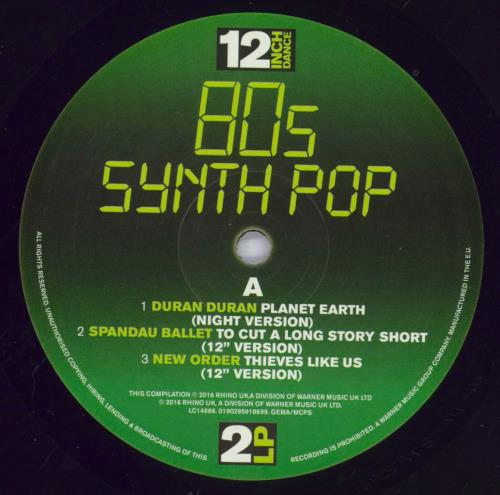 Various Artists 12 Inch Dance 80s Synth Pop 2-LP vinyl record set (Double LP Album) UK VAR2LIN830210
