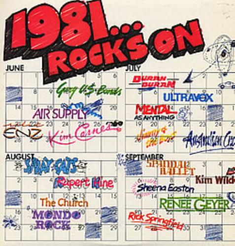 Various Artists 1981... Rocks On vinyl LP album (LP record) Australian VARLPRO276273