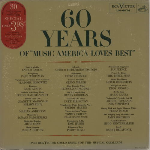 Various Artists 60 Years Of "Music America Loves Best" 2-LP vinyl record set (Double LP Album) US VAR2LYE591417