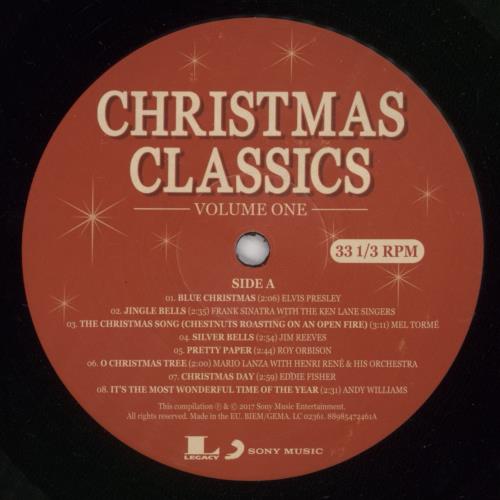 Various Artists Christmas Classics Volume One vinyl LP album (LP record) German VARLPCH890408