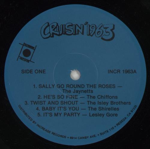 Various Artists Cruisin' 1963 vinyl LP album (LP record) US VARLPCR310823