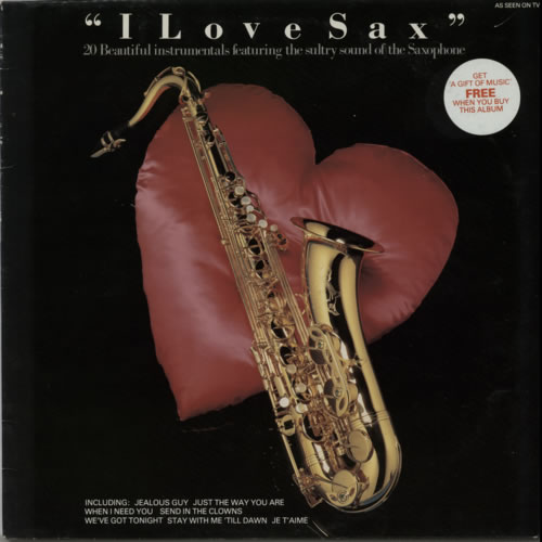 Various Artists David Roach - I Love Sax vinyl LP album (LP record) UK VARLPDA619949