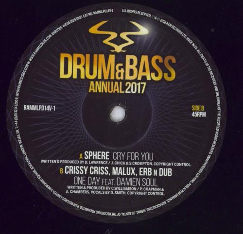 Various Artists Drum & Bass Annual 2017 12" vinyl single (12 inch record / Maxi-single) UK VAR12DR830226