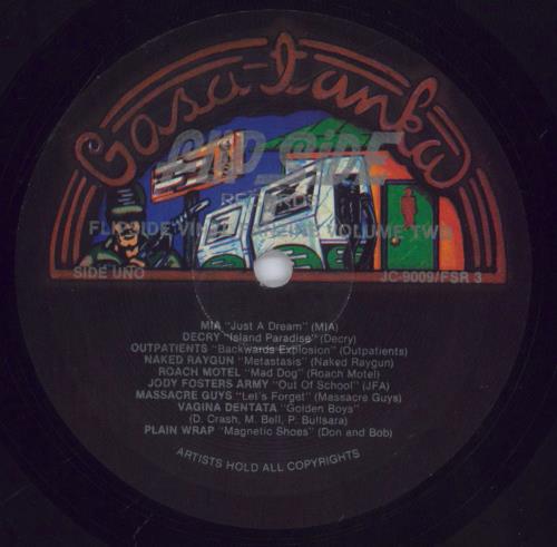 Various Artists Flipside Vinyl Fanzine Vol 2 - VG vinyl LP album (LP record) US VARLPFL833857