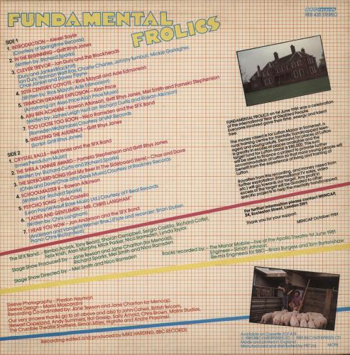 Various Artists Fundamental Frolics vinyl LP album (LP record) UK VARLPFU438282