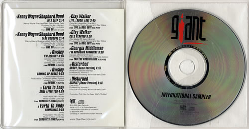 Various Artists Giant International Sampler CD album (CDLP) US VARCDGI554287
