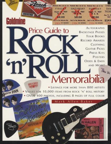 Various Artists Goldmine Price Guide To Rock 'N' Roll Memorabilia book US VARBKGO372446