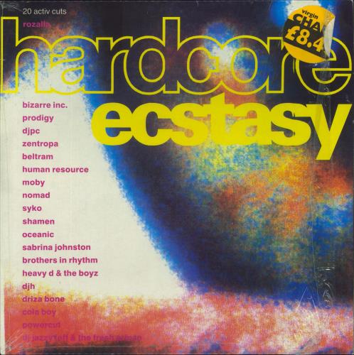 Various Artists Hardcore Ecstasy vinyl LP album (LP record) UK VARLPHA833119