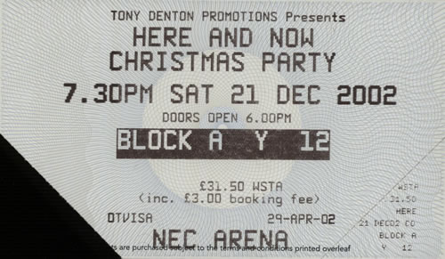 Various Artists Here And Now Christmas Party tour programme UK VARTRHE636684