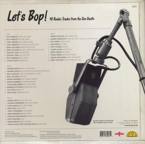 Various Artists Let's Bop! 40 Rockin' Tracks From The Sun Vaults 2-LP vinyl record set (Double LP Album) UK VAR2LLE830213