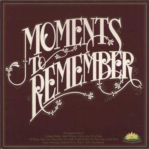 Various Artists Moments To Remember vinyl LP album (LP record) UK VARLPMO691987