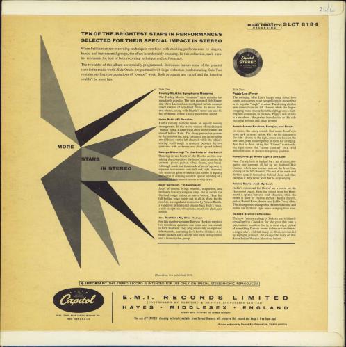 Various Artists More Stars In Stereo vinyl LP album (LP record) UK VARLPMO774042