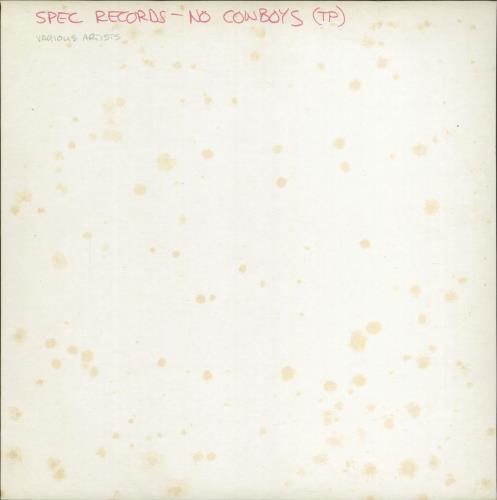 Various Artists No-Cowboys - Test Pressing vinyl LP album (LP record) UK VARLPNO775169