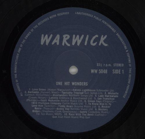 Various Artists One Hit Wonders vinyl LP album (LP record) UK VARLPON877815
