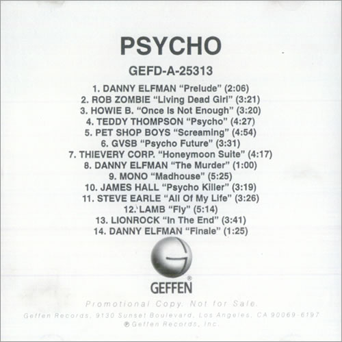 Various Artists Psycho CD-R acetate US VARCRPS128644