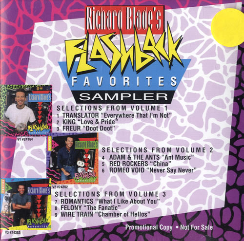 Various Artists Richard Blade's Flashback Favorites CD album (CDLP) US VARCDRI557412