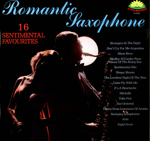Various Artists Romantic Saxophone vinyl LP album (LP record) Australian VARLPRO500632