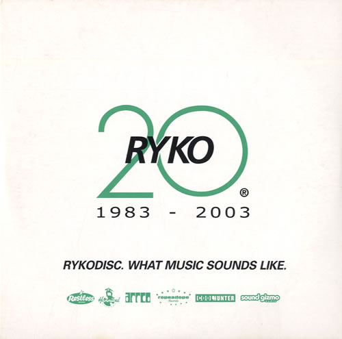 Various Artists Rykodisc: What Music Sounds Like 1983-2003 CD album (CDLP) UK VARCDRY556785