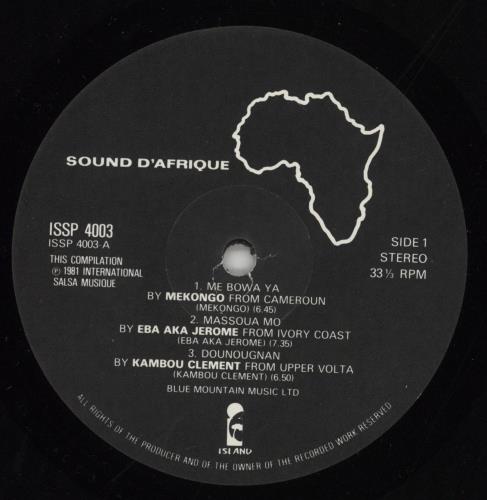 Various Artists Sound D'Afrique vinyl LP album (LP record) UK VARLPSO702606