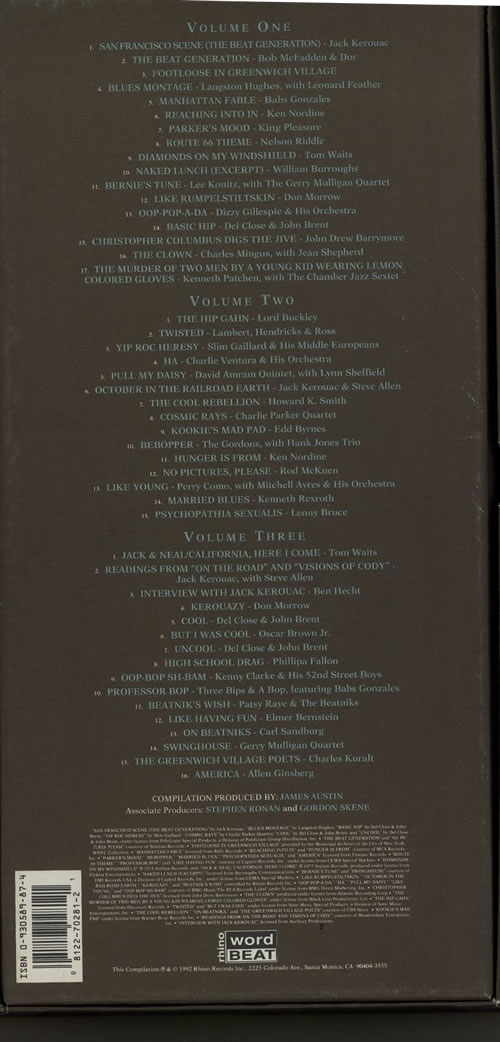 Various Artists The Beat Generation CD Album Box Set UK VARDXTH624872