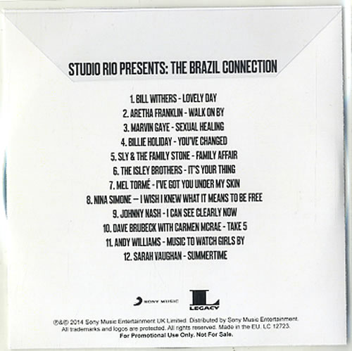 Various Artists The Brazil Connection CD-R acetate UK VARCRTH607488