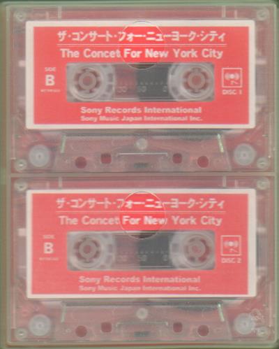 Various Artists The Concert For New York City Double Cassette Album Japanese VAR2KTH676410