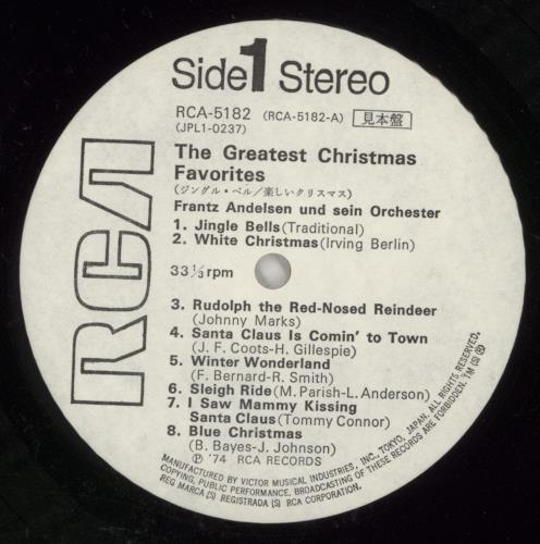 Various Artists The Greatest Christmas Favourites vinyl LP album (LP record) Japanese VARLPTH874704