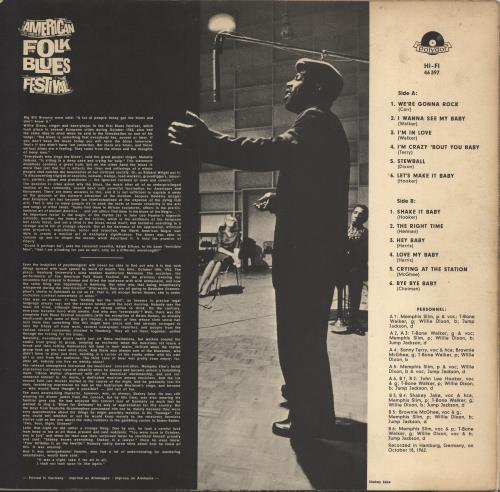 Various Artists The Original American Folk Blues Festival vinyl LP album (LP record) German VARLPTH781066