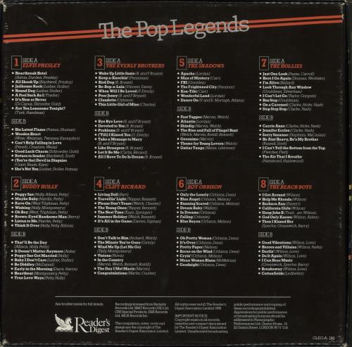 Various Artists The Pop Legends Vinyl Box Set UK VARVXTH860722