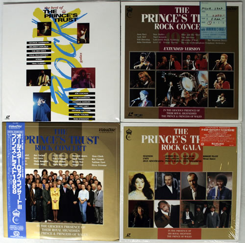 Various Artists The Prince's Trust Rock Concert - Set Of 4 Laserdiscs laserdisc / lazerdisc Japanese VARLZTH564148
