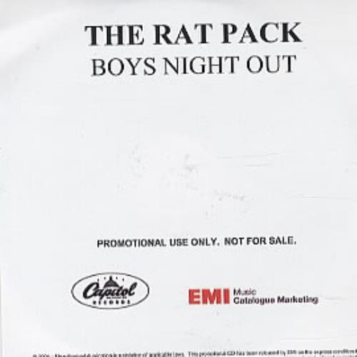 Various Artists The Rat Pack - Boys Night Out CD-R acetate UK VARCRTH307677