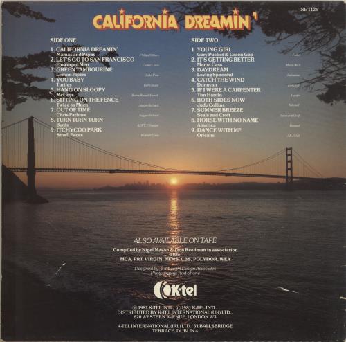 Various-60s & 70s California Dreamin' UK vinyl LP album (LP record) (302126)
