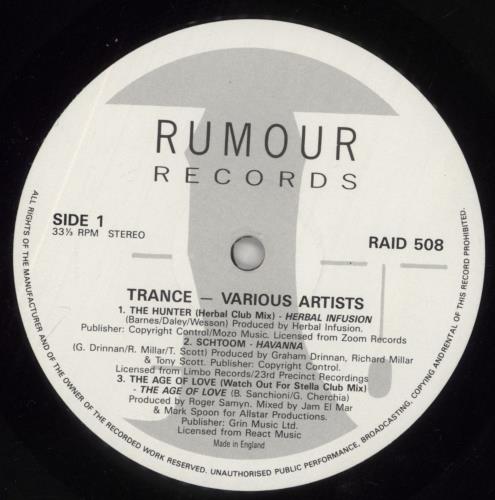 Various-Dance Trance UK 2-LP vinyl record set (Double LP Album) (861433)