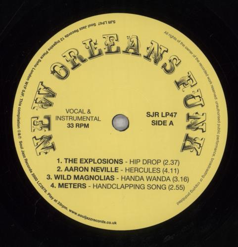 Various-Soul & Funk New Orleans Funk UK 3-LP vinyl record set 