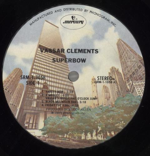 Vassar Clements Superbow vinyl LP album (LP record) US VGULPSU611686