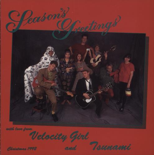 Velocity Girl Season's Greetings - Red Vinyl 7" vinyl single (7 inch record / 45) US VCT07SE557629