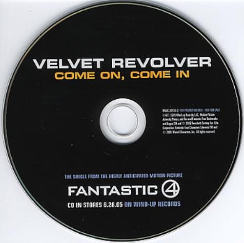 Velvet Revolver Come On, Come In CD single (CD5 / 5") US VVRC5CO346159