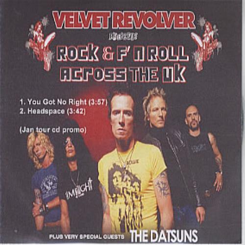 Velvet Revolver Rock & F' N Roll Across The UK CD-R acetate UK VVRCRRO313631