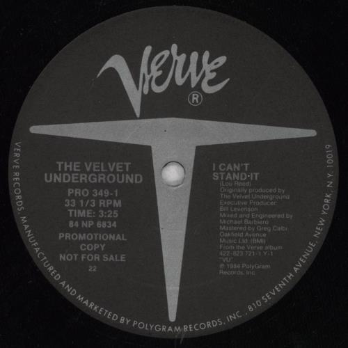 Velvet Underground Foggy Notion 12" vinyl single (12 inch record / Maxi-single) US VUN12FO81558