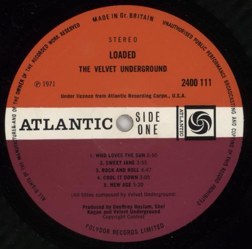Velvet Underground Loaded - EX vinyl LP album (LP record) UK VUNLPLO613617