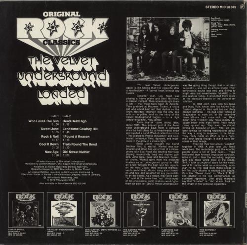 Velvet Underground Loaded vinyl LP album (LP record) German VUNLPLO234819