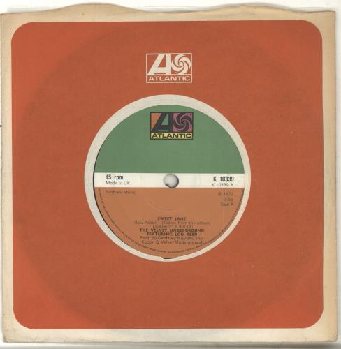 Velvet Underground Sweet Jane 7" vinyl single (7 inch record / 45) UK VUN07SW703401