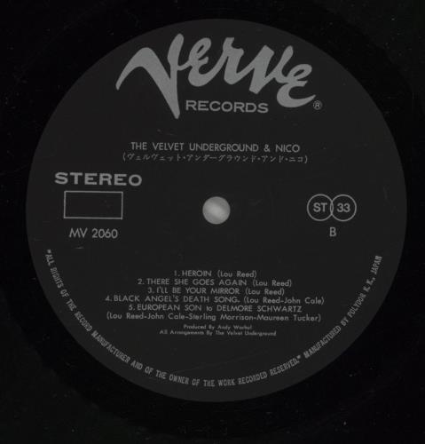 Velvet Underground The Velvet Underground & Nico + Obi vinyl LP album (LP record) Japanese VUNLPTH435601