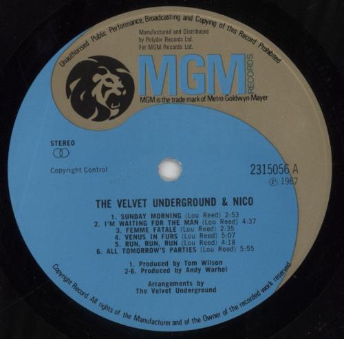 Velvet Underground The Velvet Underground & Nico vinyl LP album (LP record) UK VUNLPTH392361