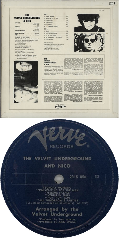 Velvet Underground The Velvet Underground & Nico vinyl LP album (LP record) New Zealand VUNLPTH626306