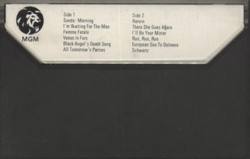 Velvet Underground The Velvet Underground & Nico cassette album UK VUNCLTH863532