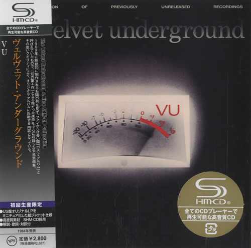 Velvet Underground VU SHM CD Japanese VUNHMVU455193