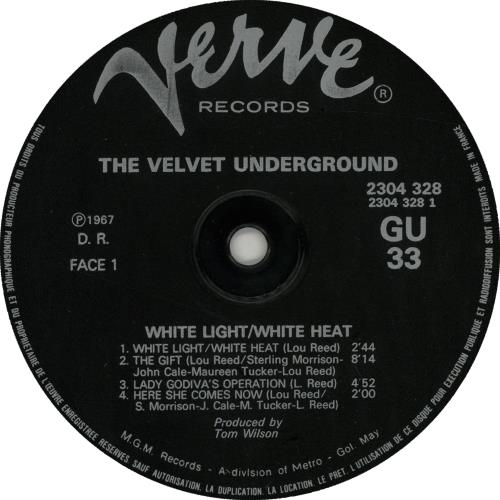 Velvet Underground White Light / White Heat vinyl LP album (LP record) French VUNLPWH609608